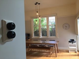 This week we installed new pendant lights and heritage switches at our clients home in Ascot Vale. The home owner painted the heritage switch timber blocks white, which looks quite neat with the matt black switches. We also installed LED down lighting to the living and kitchen where more light is required than just the pendant lights, and also installed 240V smoke detectors where required.
•
•
•
•
•
•
#melbourne #melbournetrades #melbournemums #melbournedads #melbourneproperty #melbournesmallbusiness #melbournerenovation #melbournehomeimprovement #brunswick #coburg #essendon #ascotvale #maribyrnong